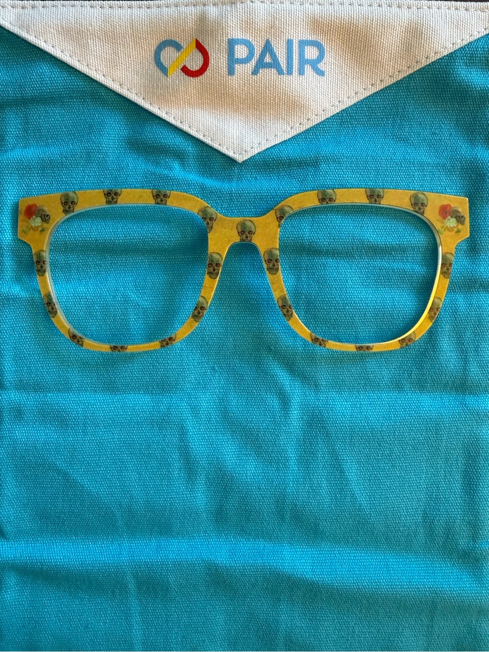 PAIR Eyewear Yellow Skulls Murphy Topper